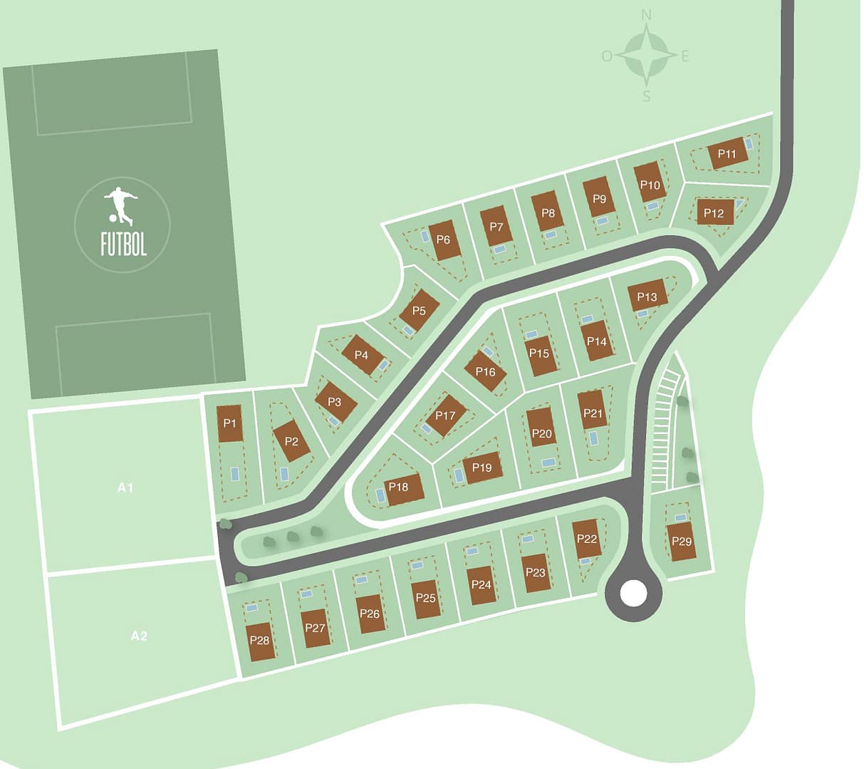 Las Acacias building plots at La Manga Club Murcia Spain